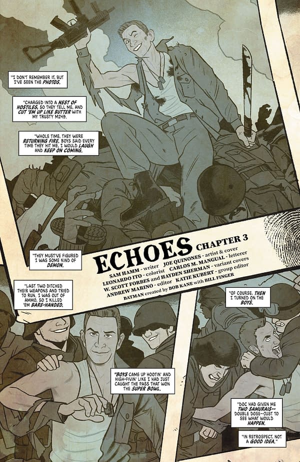 Interior preview page from Batman '89: Echoes #3