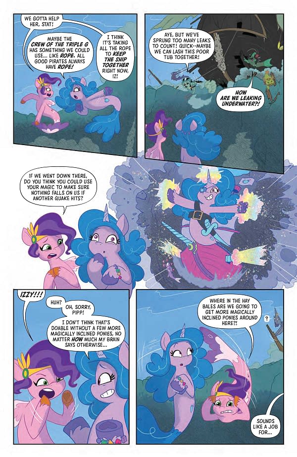 Interior preview page from MY LITTLE PONY: SET YOUR SAIL #4 PAULINA GANUCHEAU COVER