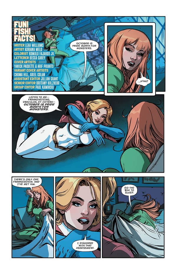 Interior preview page from Power Girl #11