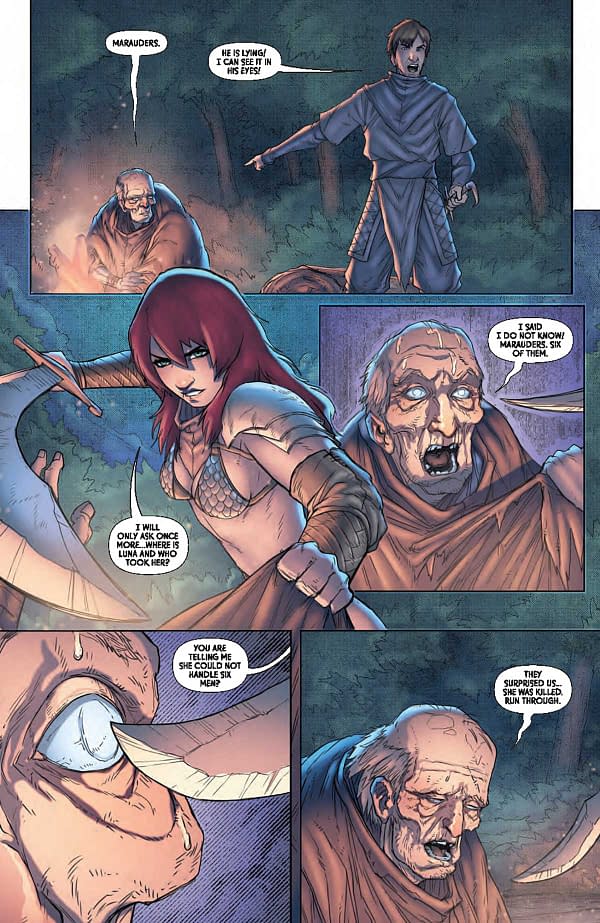 Interior preview page from Red Sonja: Empire of the Damned #4