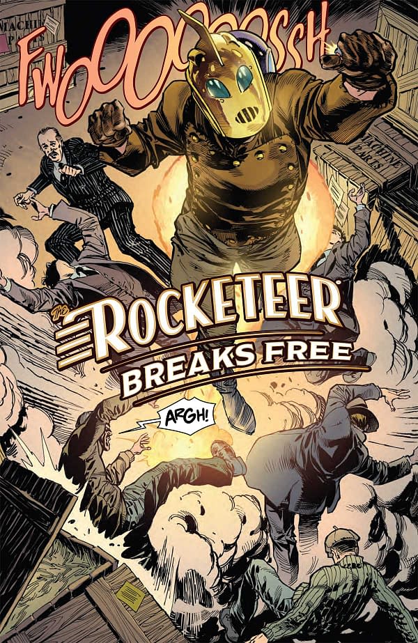 Interior preview page from ROCKETEER BREAKS FREE #1 DOUG WHEATLEY COVER