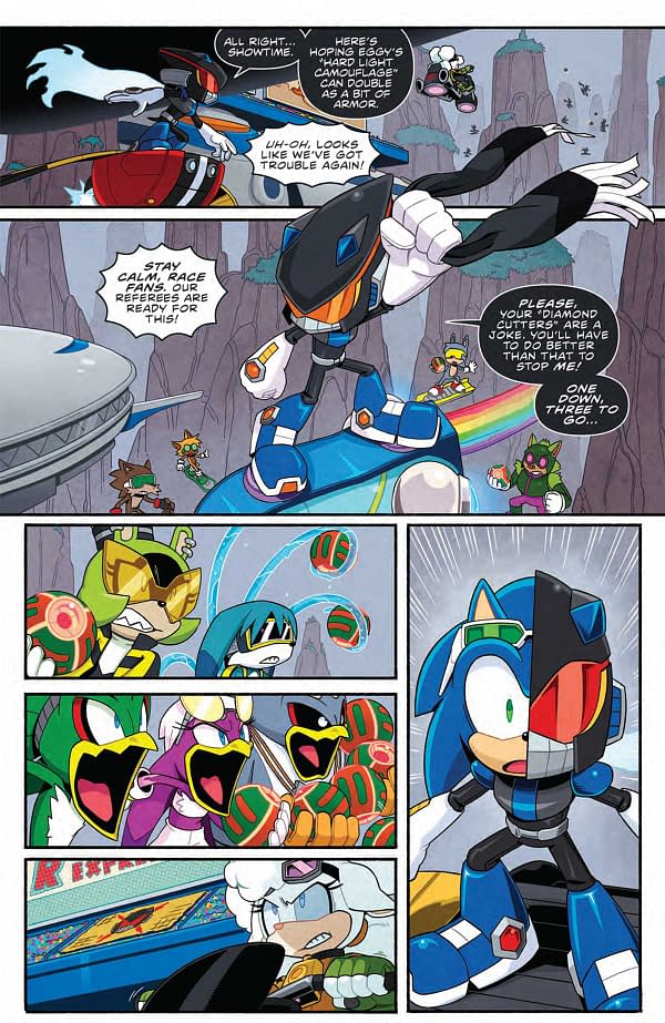 Interior preview page from 82771401521807111 SONIC THE HEDGEHOG #71 MIN HO KIM COVER, by Evan Stanley & Min Ho Kim & Min Ho Kim, in stores Wednesday, July 31, 2024 from idw