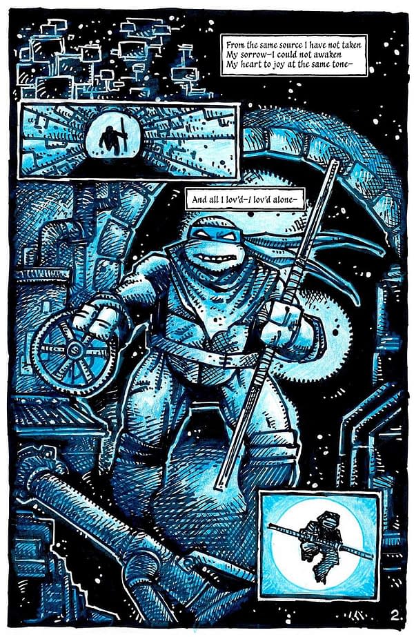 Interior preview page from TMNT 40TH ANNIVERSARY COMICS CELEBRATION #1 KEVIN EASTMAN COVER