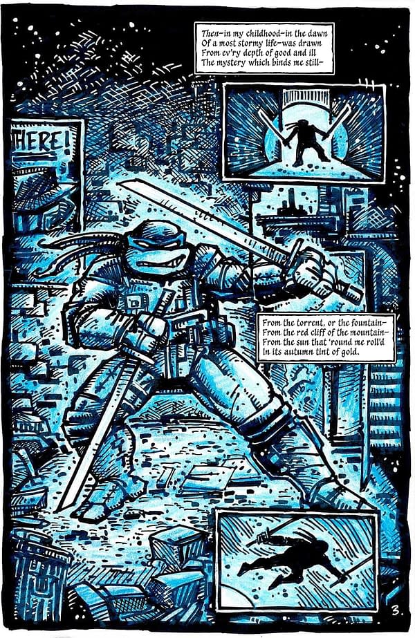 Interior preview page from TMNT 40TH ANNIVERSARY COMICS CELEBRATION #1 KEVIN EASTMAN COVER
