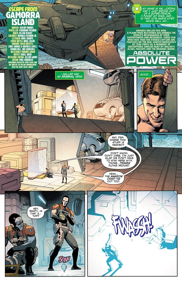 Inside view page of Green Lantern #14