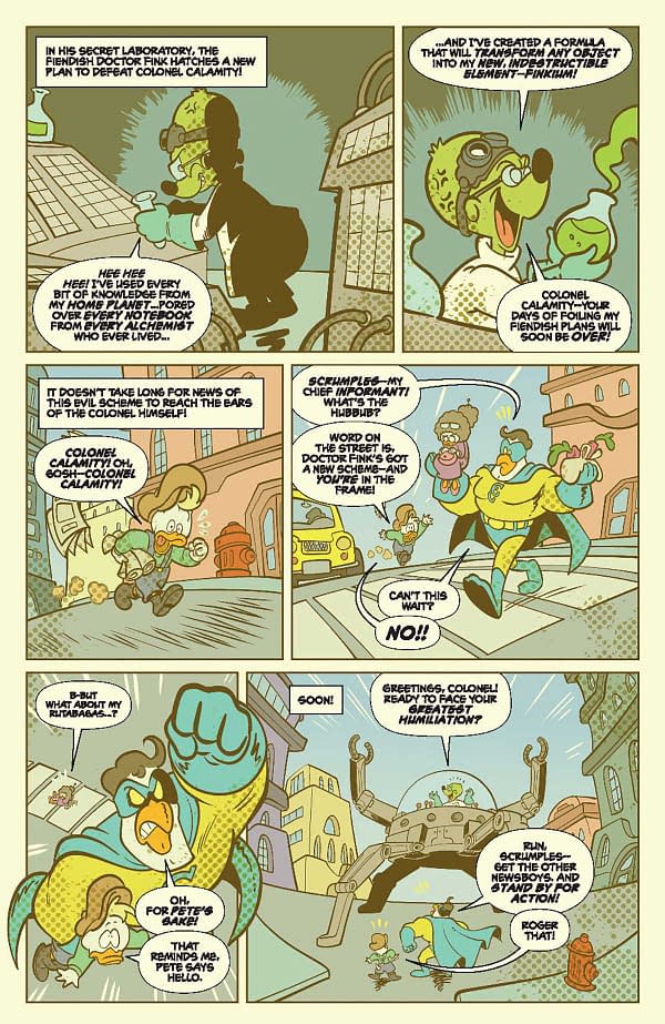 Inside view page of Justice Ducks No. 5