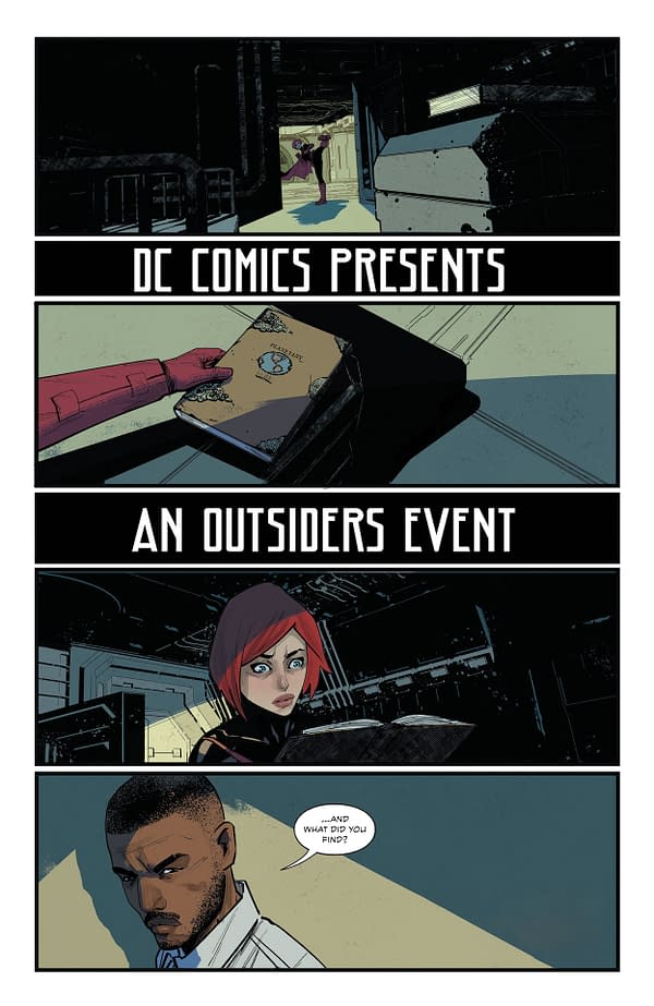 Interior preview page from Outsiders #10