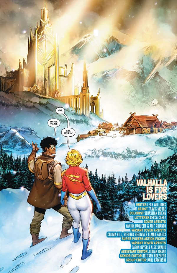 Inside preview page of Power Girl No. 12