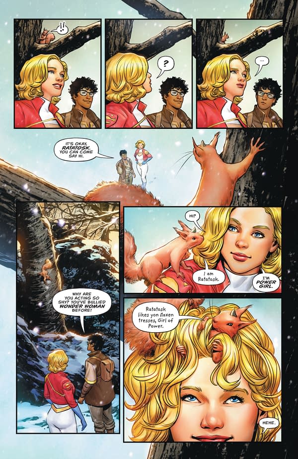 Interior preview page from Power Girl #12