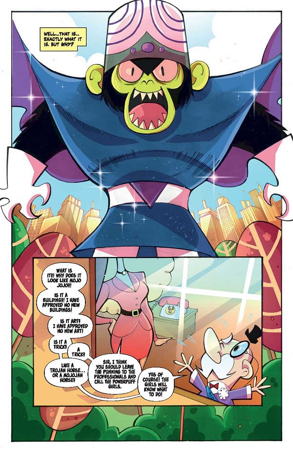 Interior preview page from Powerpuff Girls #2