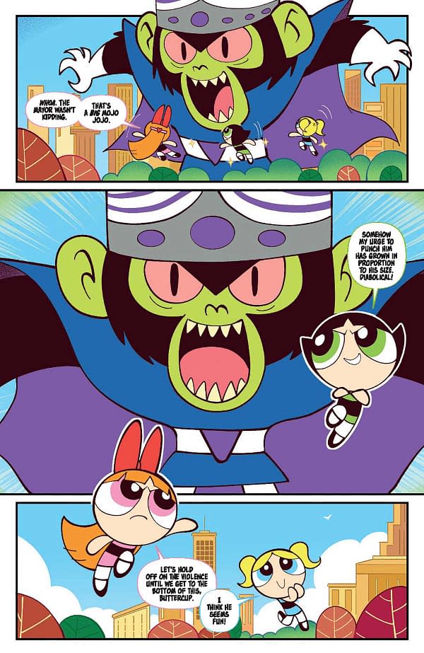 Interior preview page from Powerpuff Girls #2