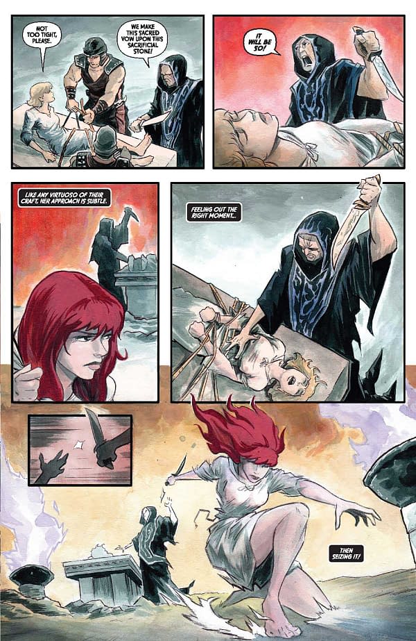 Interior preview page from Red Sonja: Death and the Devil #1