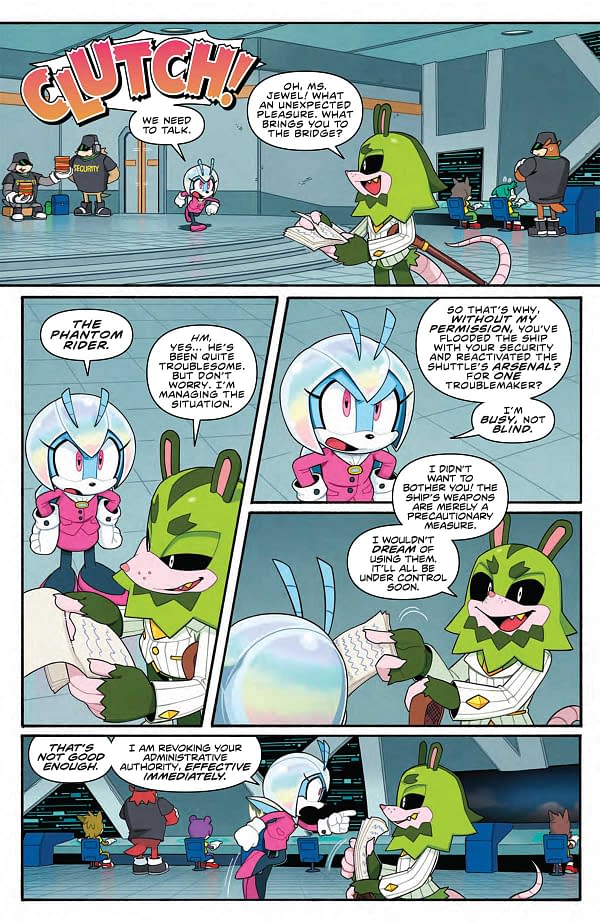 Interior preview page from SONIC THE HEDGEHOG #73 RYAN JAMPOLE COVER