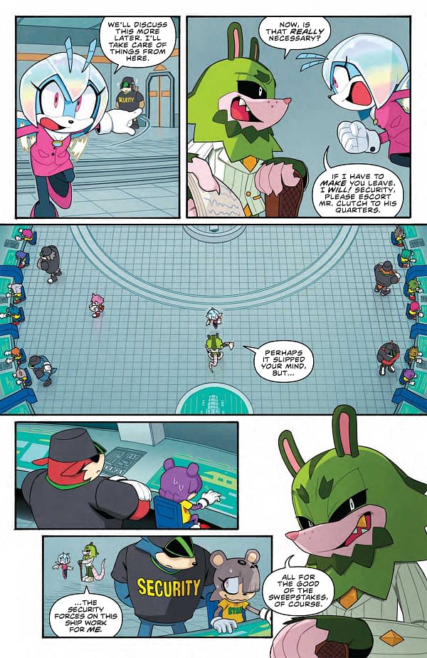 Interior preview page from SONIC THE HEDGEHOG #73 RYAN JAMPOLE COVER