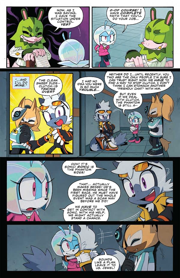 Interior preview page from SONIC THE HEDGEHOG #73 RYAN JAMPOLE COVER