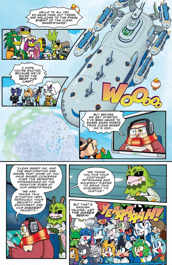 Interior preview page from SONIC THE HEDGEHOG #73 RYAN JAMPOLE COVER