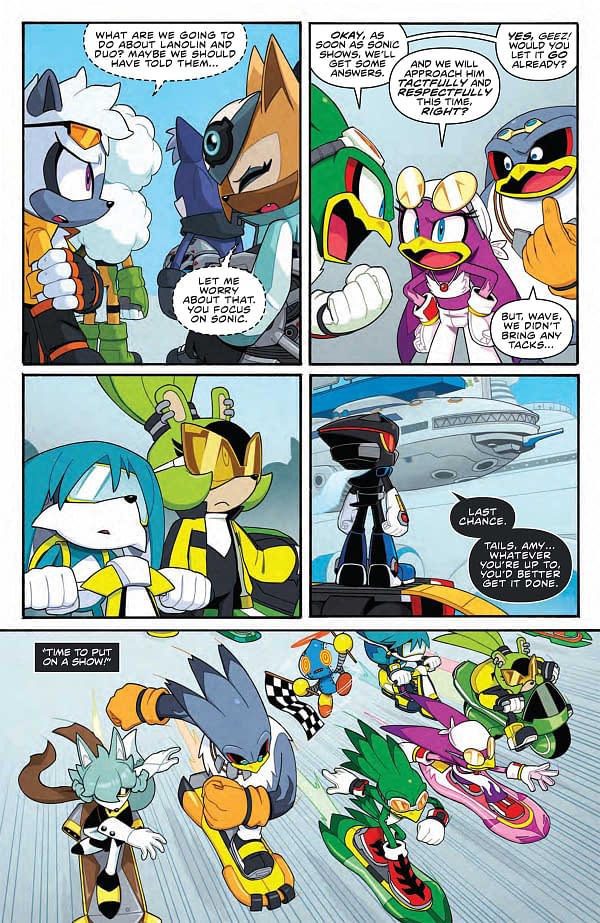 Interior preview page from SONIC THE HEDGEHOG #73 RYAN JAMPOLE COVER