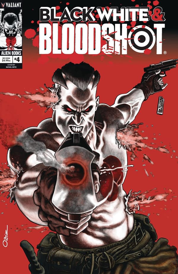 Cover image for BLACK WHITE & BLOODSHOT #4 (OF 4) CVR A ORTIZ (MR)