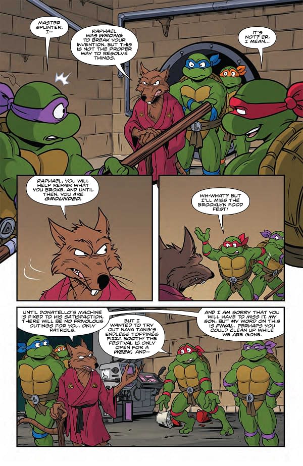 Interior preview page from TMNT: SATURDAY MORNING ADVENTURES CONT. #17 SARAH MYER COVER