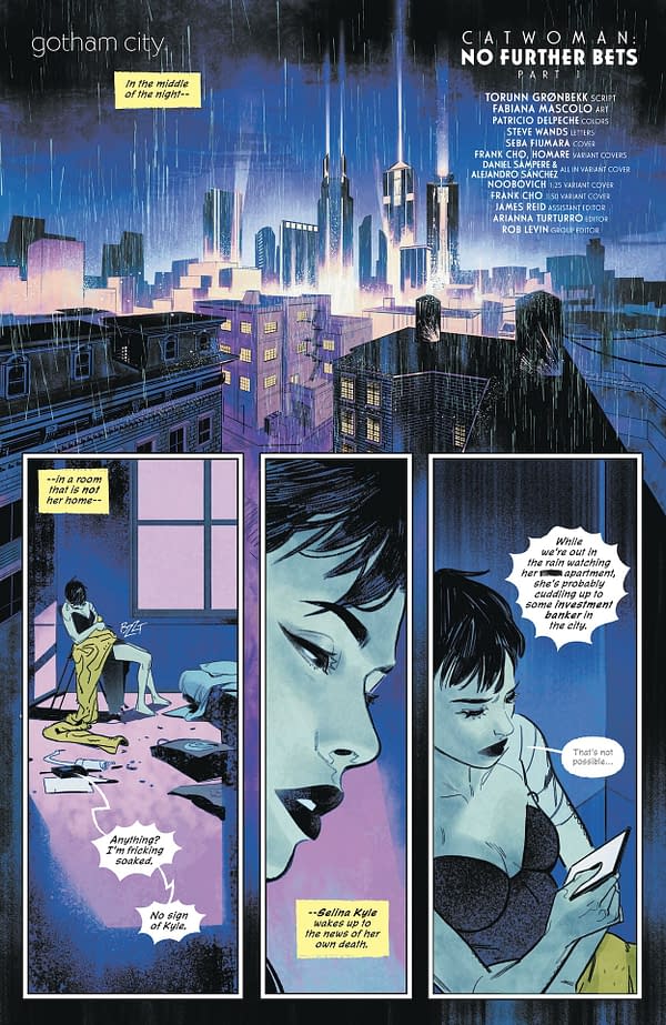 Interior preview page from Catwoman #69