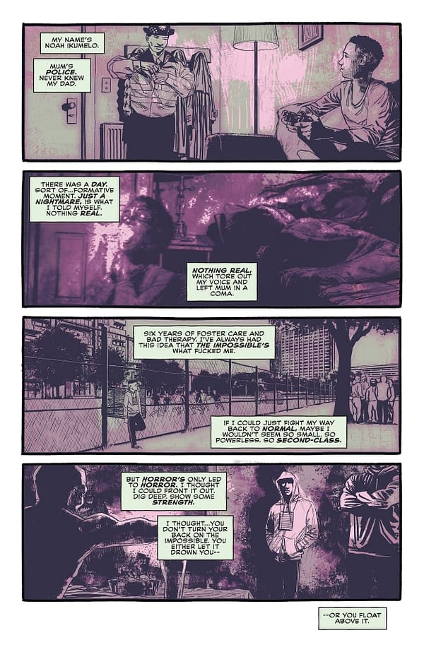 Interior preview page from John Constantine: Hellblazer- Dead in America #10