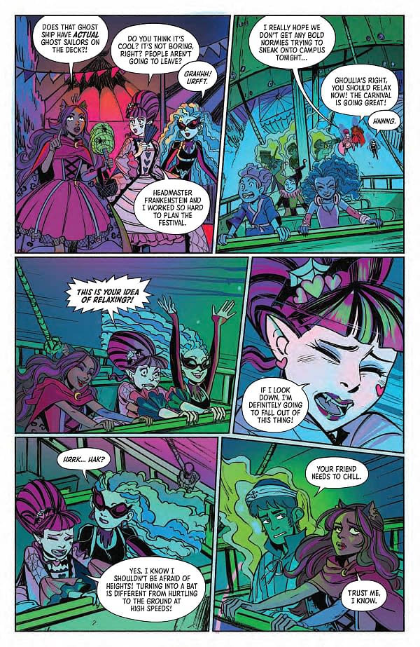 Interior preview page from MONSTER HIGH HALLOWEEN SPECIAL #1 CELIA LOWENTHAL COVER