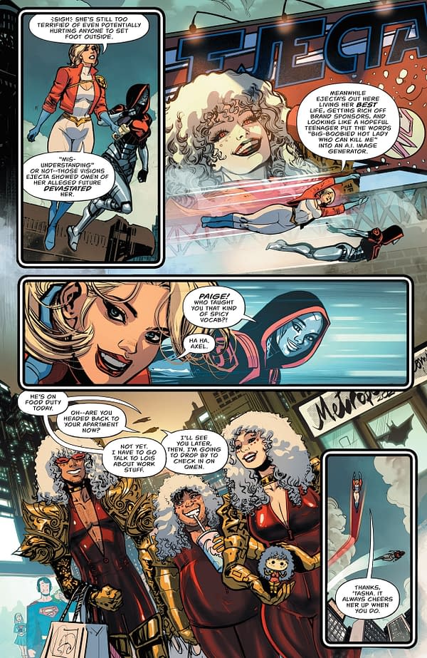 Interior preview page from Power Girl #14