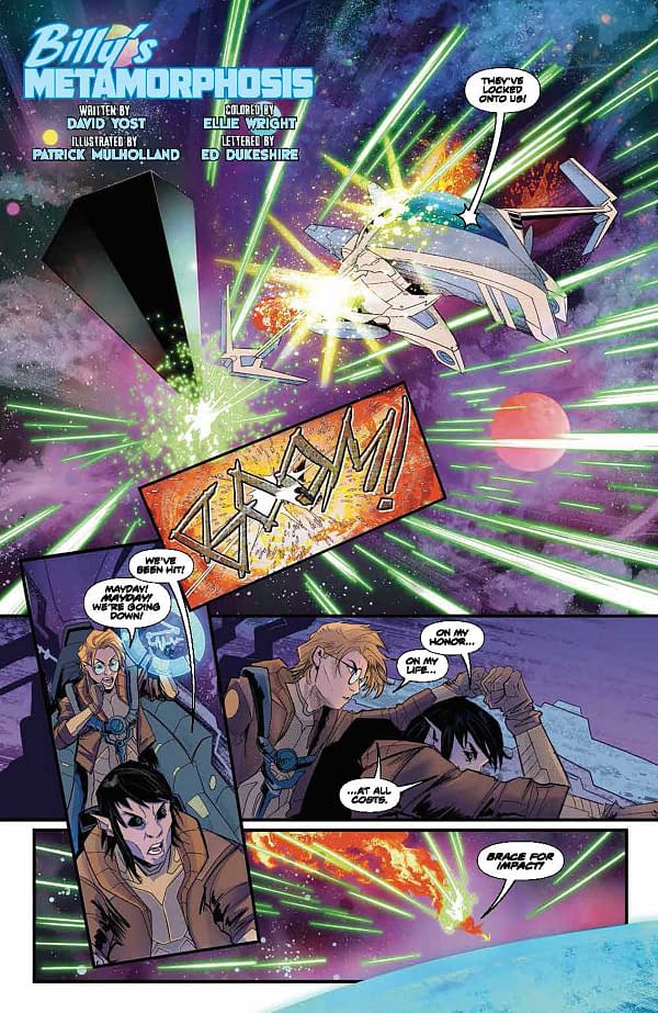 Interior preview page from Power Rangers: Across the Morphin Grid #1