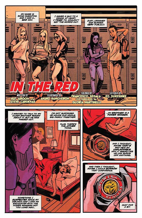 Interior preview page from Power Rangers: Across the Morphin Grid #1