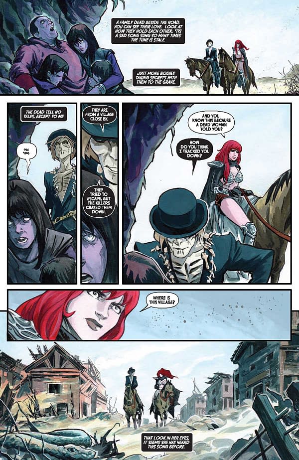 Interior preview page from Red Sonja: Death and the Devil #2