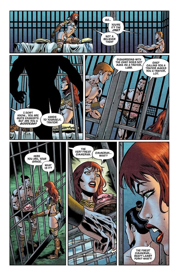 Interior preview page from Red Sonja #15