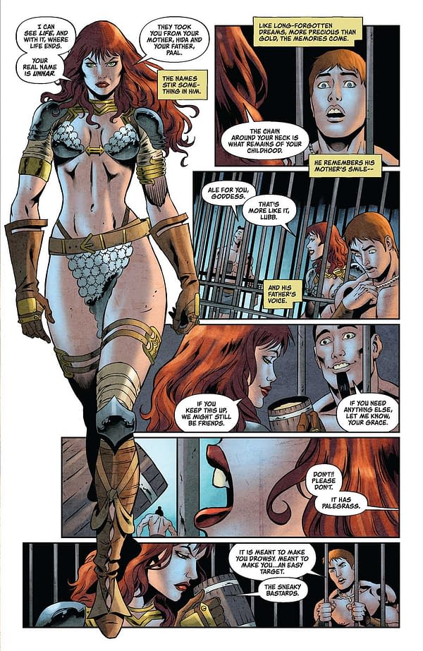 Interior preview page from Red Sonja #15