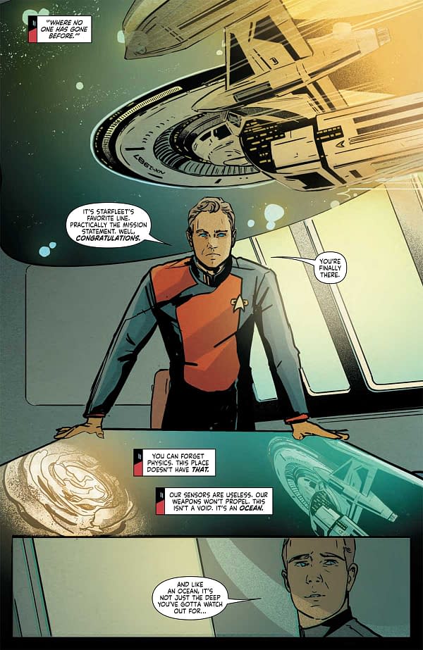 Interior preview page from STAR TREK #25 RAMON ROSANAS COVER