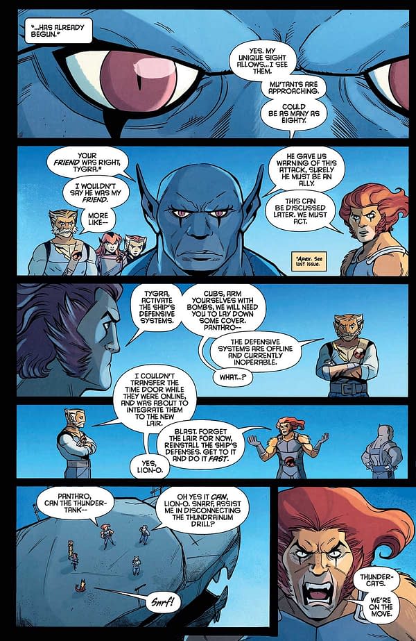 Interior preview page from Thundercats #9