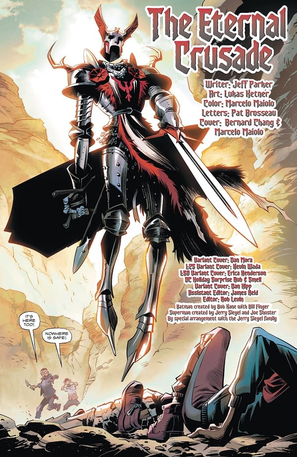 Interior preview page from Batman/Santa Claus: Silent Knight Returns #1
