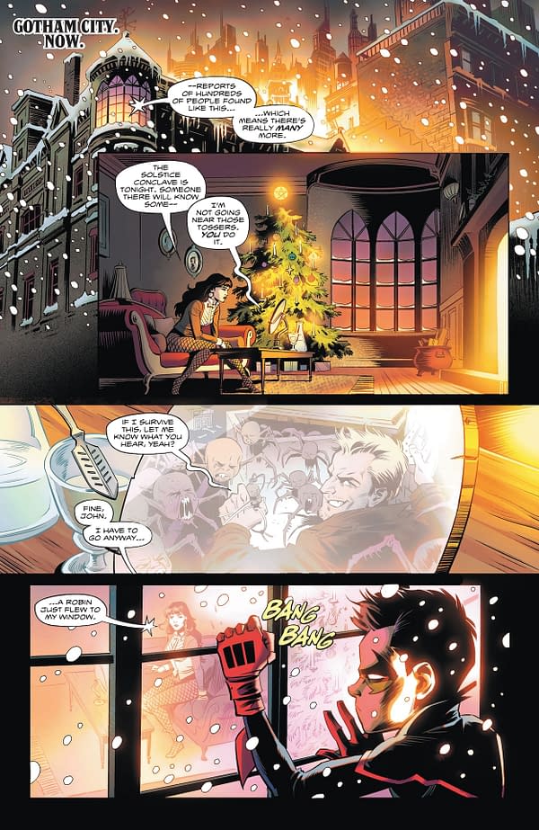 Interior preview page from Batman/Santa Claus: Silent Knight Returns #1