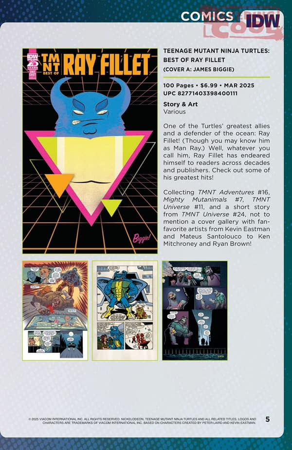 IDW February 2025 Solicits