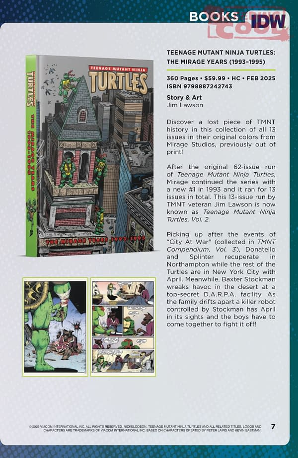 IDW February 2025 Solicits