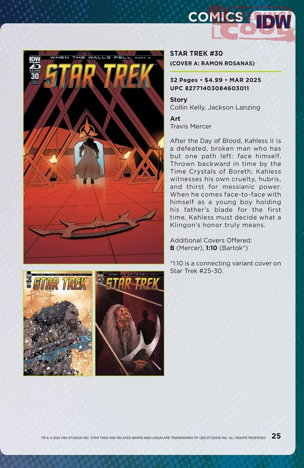 IDW February 2025 Solicits