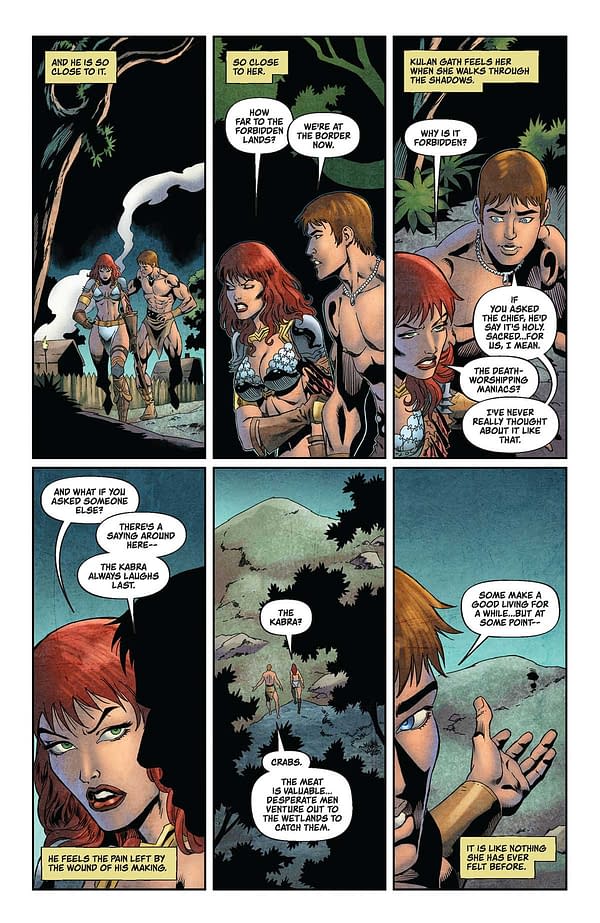 Interior preview page from Red Sonja #16