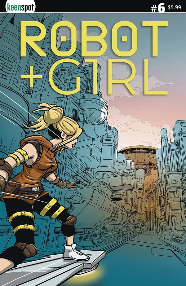 Cover image for ROBOT + GIRL #6 CVR A MIKE WHITE