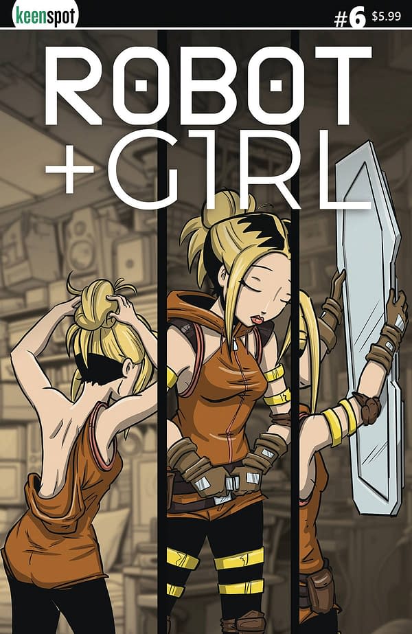 Cover image for ROBOT + GIRL #6 CVR B MIKE WHITE