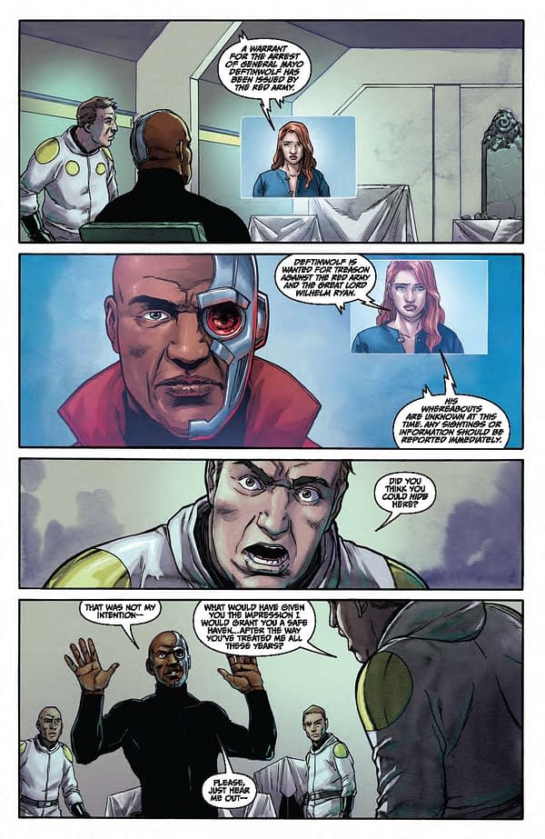 Interior preview page from Amory Wars: No World for Tomorrow #8