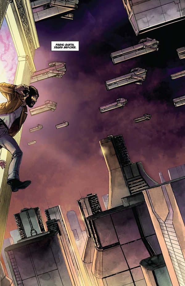 Interior preview page from Amory Wars: No World for Tomorrow #8