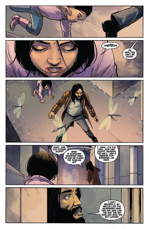 Interior preview page from Amory Wars: No World for Tomorrow #8