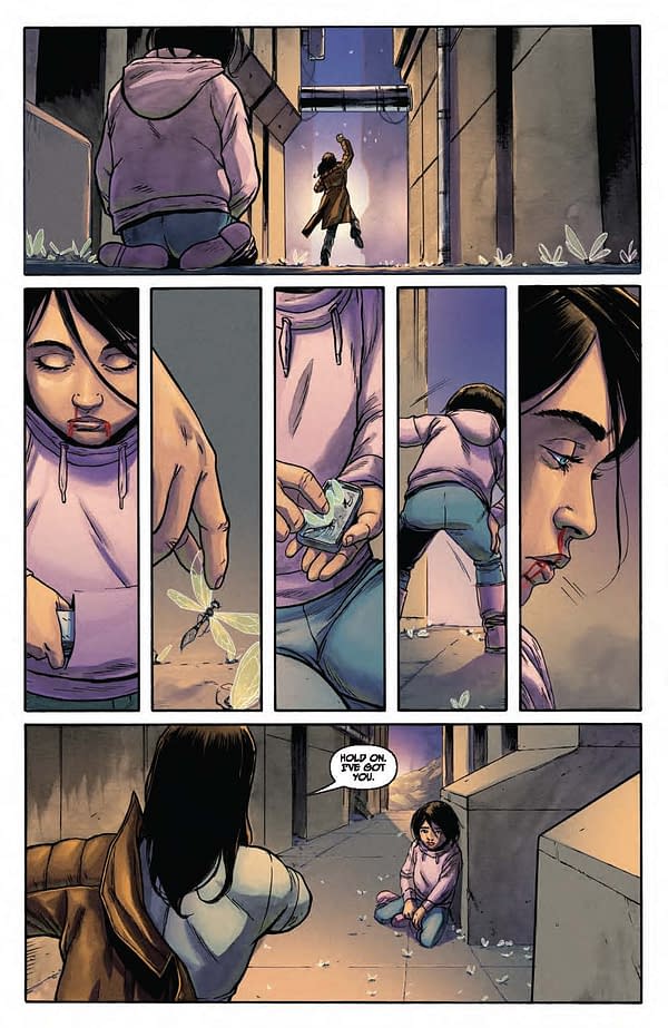 Interior preview page from Amory Wars: No World for Tomorrow #8