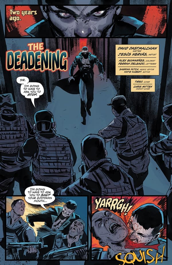 Interior preview page from DC Horror Presents: Creature Commandos #3