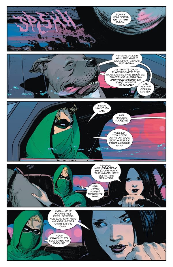 Interior preview page from Green Arrow #19