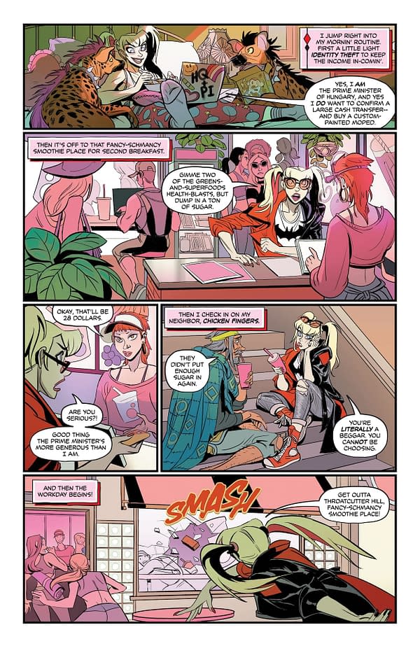 Interior preview page from Harley Quinn #46