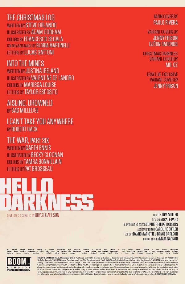Interior preview page from Hello Darkness #6